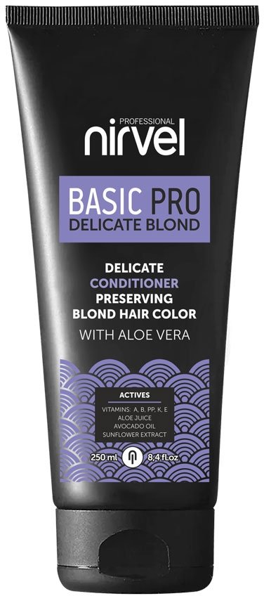 Кондиционер деликатный для сохранения цвета блонд с алоэ вера/ Delicate conditioner preserving blond hair color 