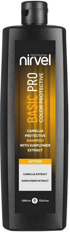 Шампунь для окрашенных волос с экстрактами Камелии и Подсолнечника Camelia & Sunflower Nirvel