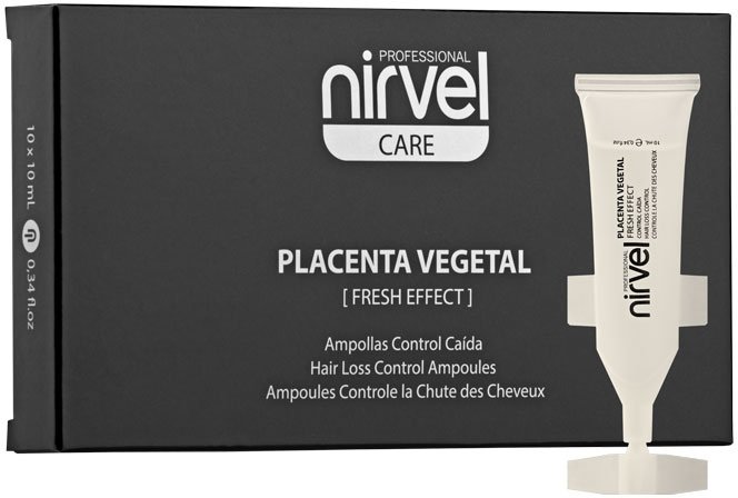 Nirvel Placenta Vegetal Fresh Effect — ампулы против выпадения волос с растительной плацентой