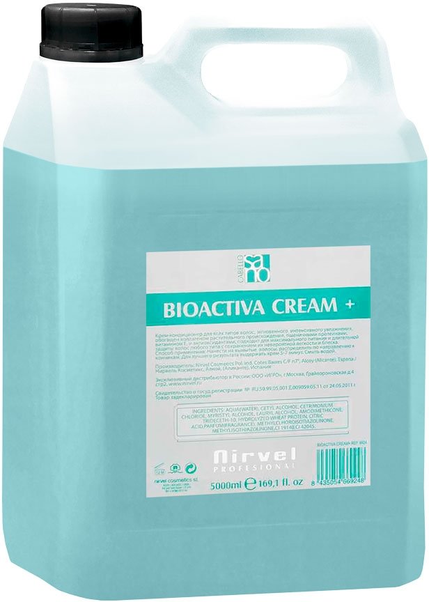Крем кондиционер для всех типов волос/ Bioactive Cream Plus Nirvel